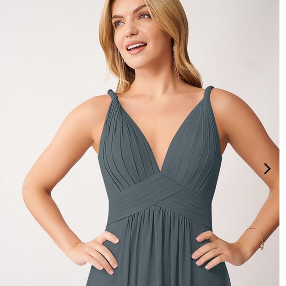 Azazie Floor length chiffon dress.